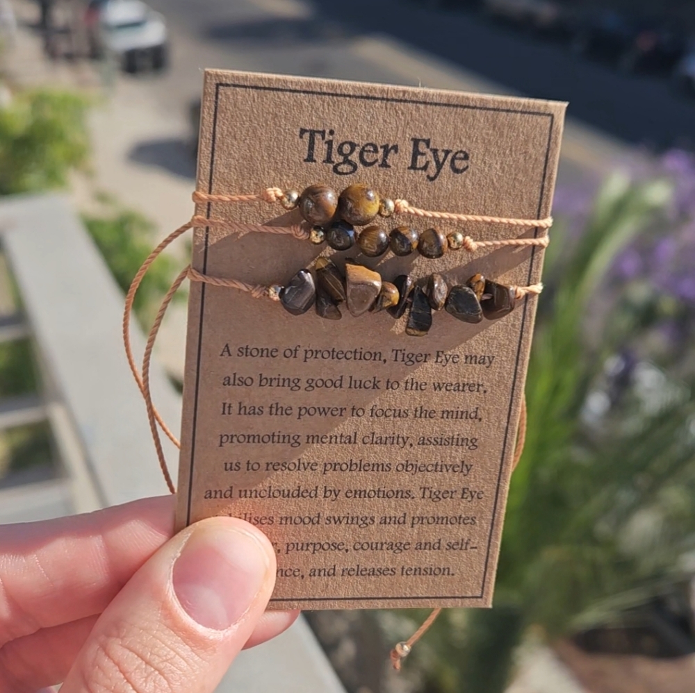 🐯tiger eye bracelets🐯